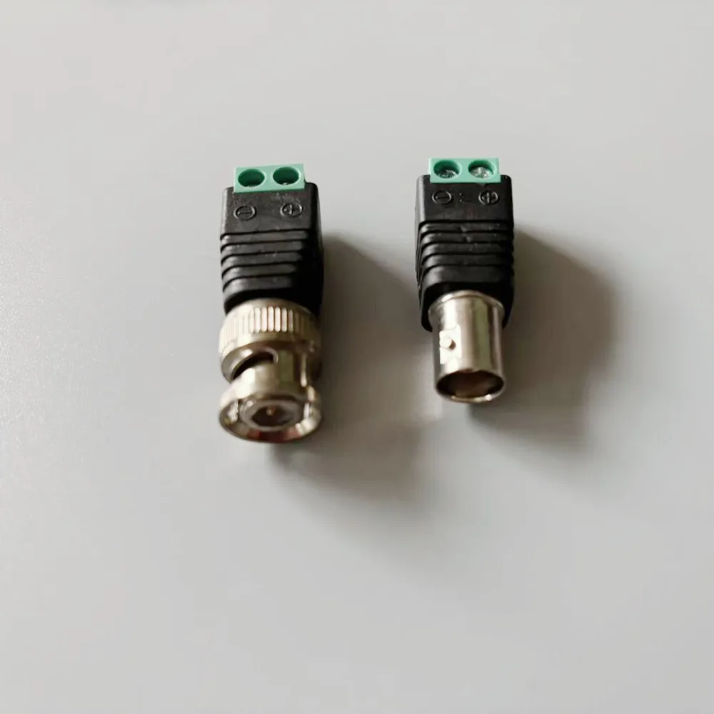 DC Power Jack Plug Adapter Barrel Connector Male Female 5.5*2.1 DC BNC RCA Plug Terminal AV Plug Socket Cable Adapter