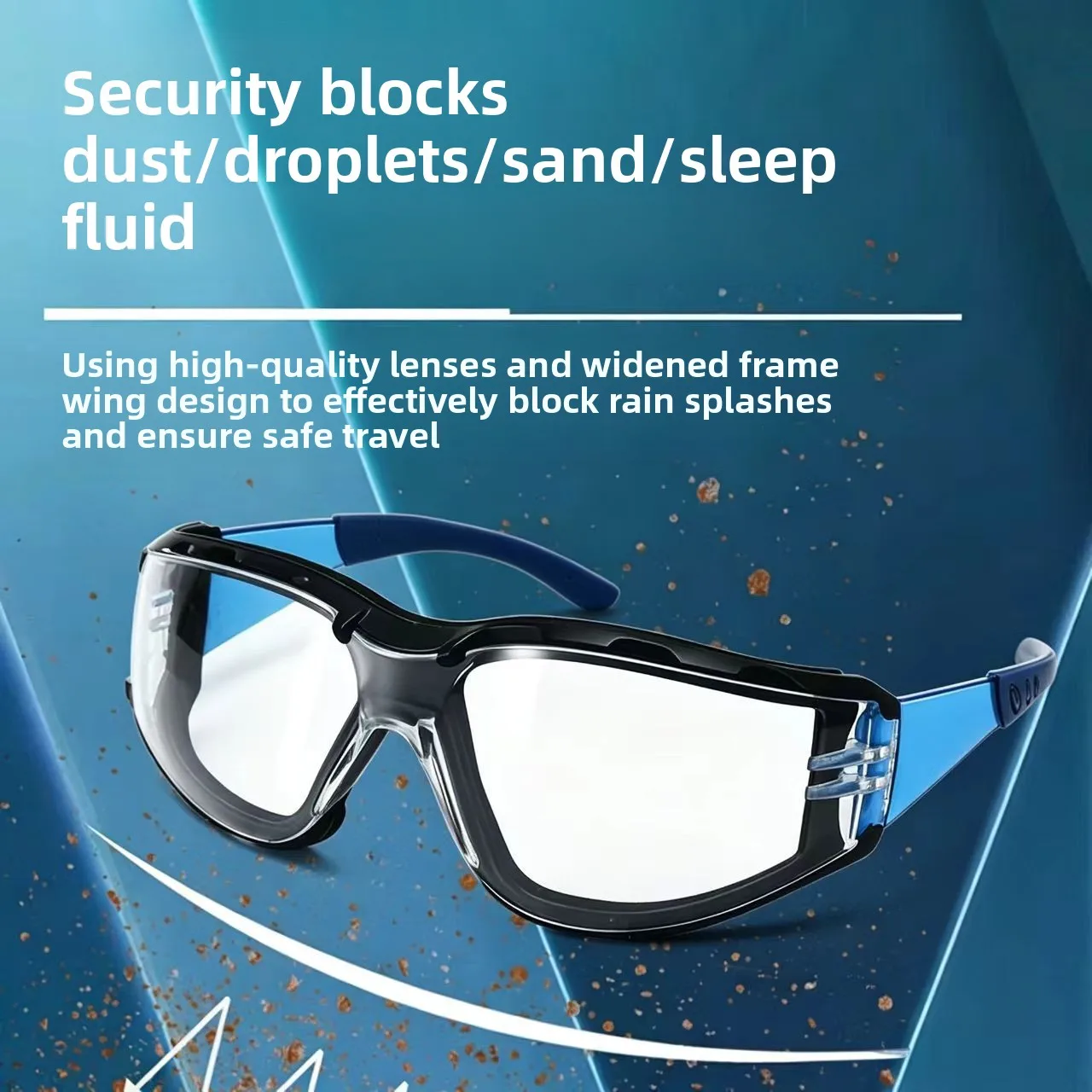 Outdoor Cycling Windproof Goggles Industrial Safety Glasses Anti Impact Anti Splash Dust Proof Non Fogging Protective Eyewear