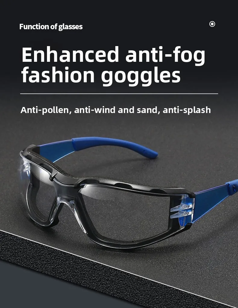 Outdoor Cycling Windproof Goggles Industrial Safety Glasses Anti Impact Anti Splash Dust Proof Non Fogging Protective Eyewear