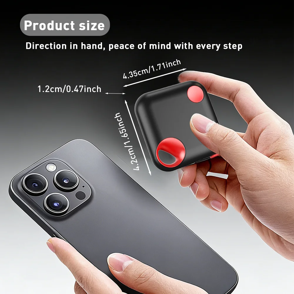 New Dual System Tracker for iOS or Android Bluetooth Tracking Tag Item Locator Keys Bag Work with iOS Find My or Google Find Hub