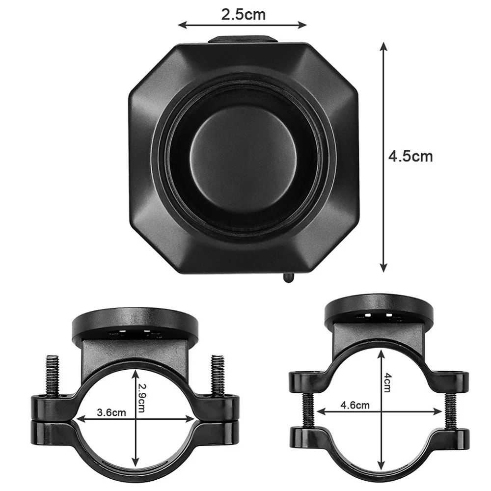 Awapow One/Two Way Vibration Alarm Wireless for Motorcycle Bicycle Bike Car Carbon Fiber Alarm Recharge 121dB Anti-theft Sensor