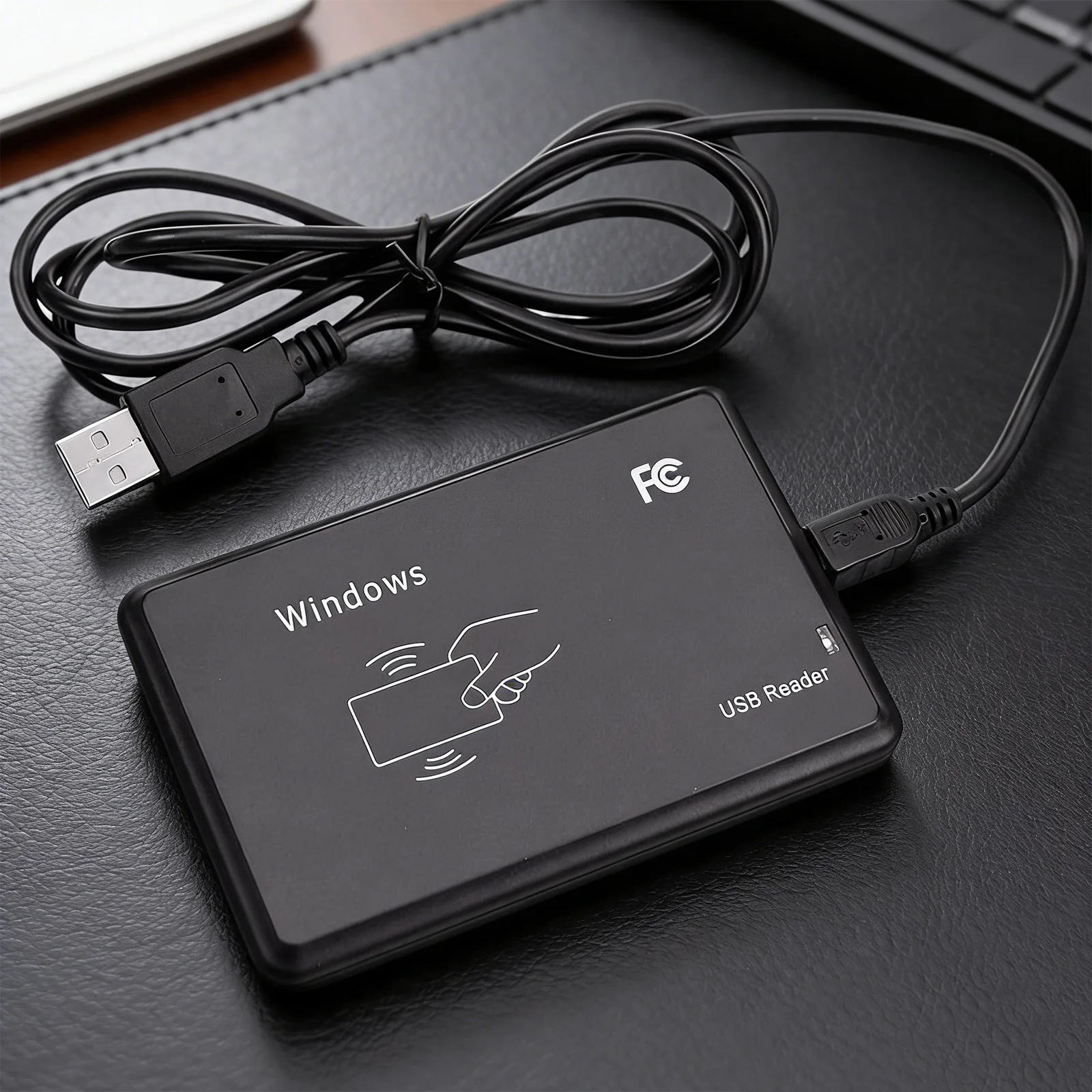 NFC Reader with USB Interface Access Control Encrypted Programmer with LED Indicator/Buzzer Compatible for Windows Linux MacOS