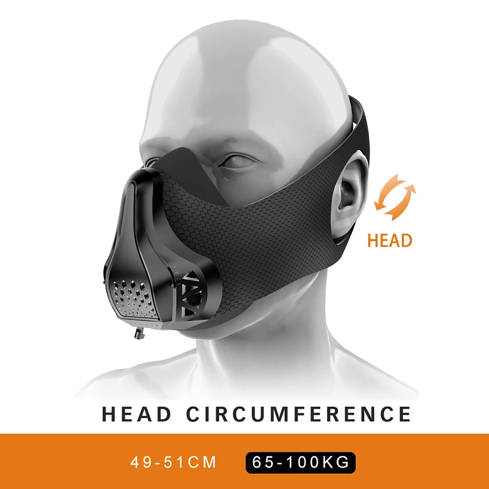 Sports Training Mask Adjustable 48 Breathing Air Resistance for Exercise Running Fitness Exercise Physical Endurance