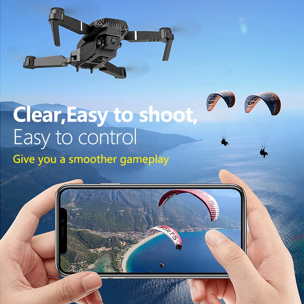 One-click New Drone E88 UAV 360-degree Rotating Folding MINI Remote Control WIFI Aerial Photography Quadcopter Toy Helicopter