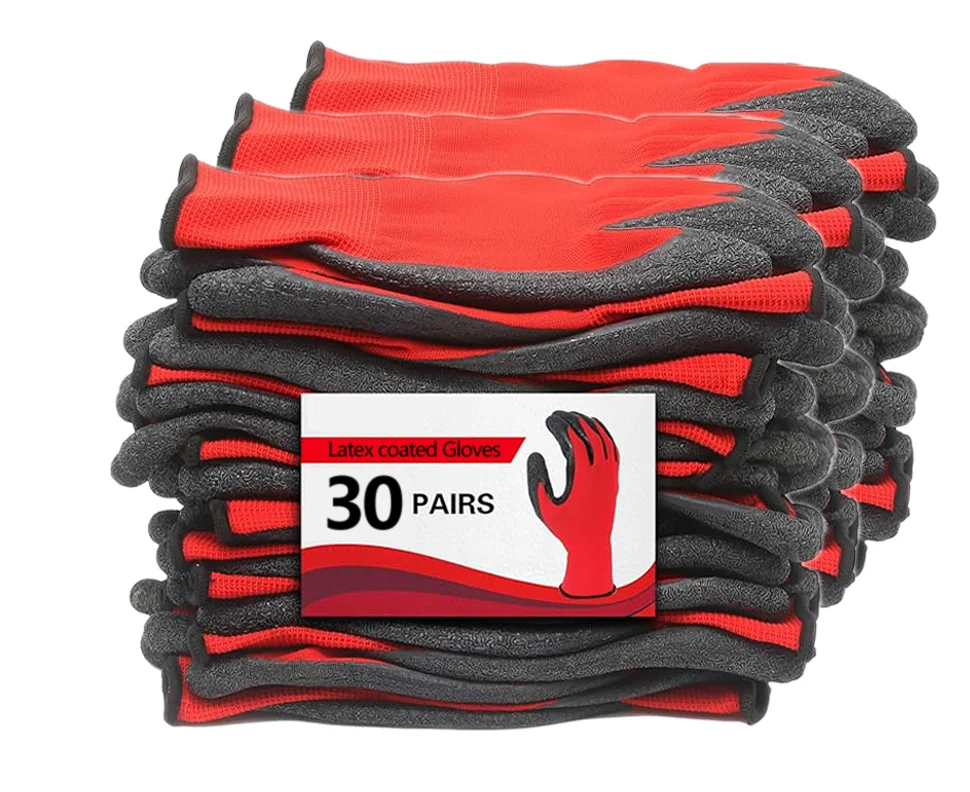 Crinkled Anti-Slip Gloves, Anti-Skid Labor Protection Gloves, Work Gloves. High Grip, Wear-Resistant & Anti-Slip