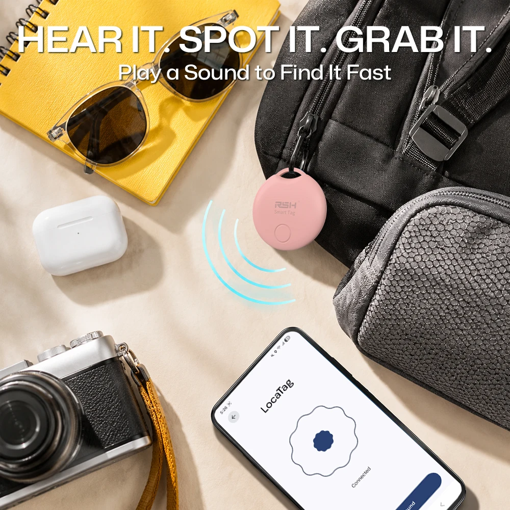 Bluetooth Smart Tag Item Locator Anti‑Lost Finder Compatible with Google Find Hub Mini Tracker for Car Key Wallet Suitcase Bag