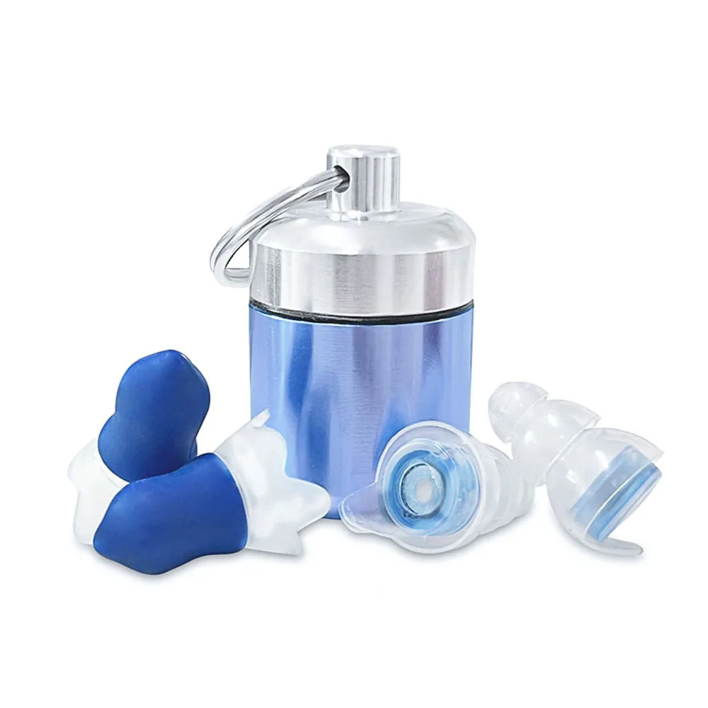 High Fidelity Music Earplugs with Noise Reduction Filter, Soundproof Drum Ear Plugs for Concerts Drummers Sleep Study