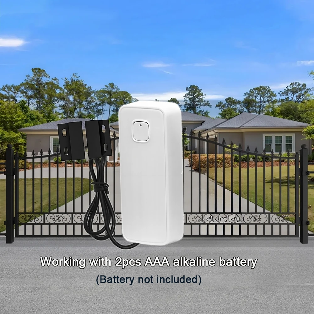 Tuya WIFI Smart Door Magnetic Detector APP Remote Control Home Anti-theft Door Iron Rolling Door Shutter Sensor Security Alarm