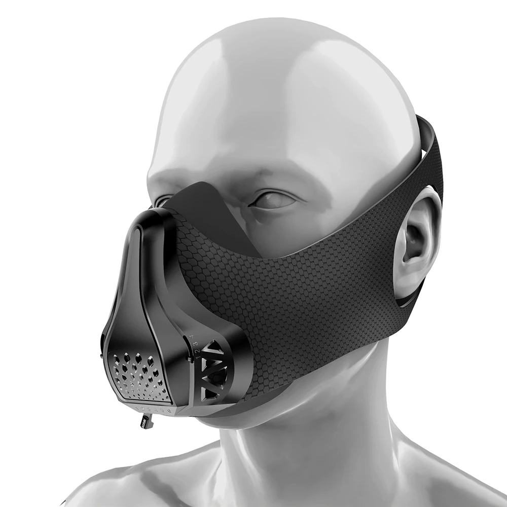 Workout Running Gym Mask Adjustable 48 Breathing Levels Air Resistance Sports Mask Fitness Exercise Physical Endurance Training