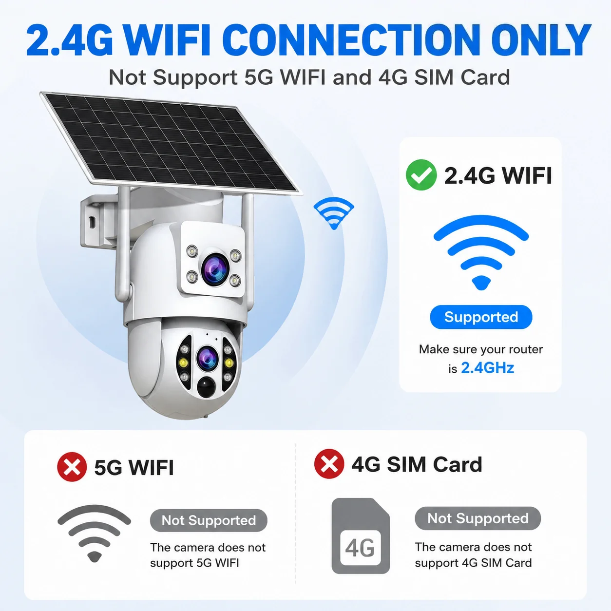 JOOAN 4K Outdoor Solar WiFi Camera Dual Lens Motion Detection Night Vision Low Power Battery IP Camera CCTV Security Protection