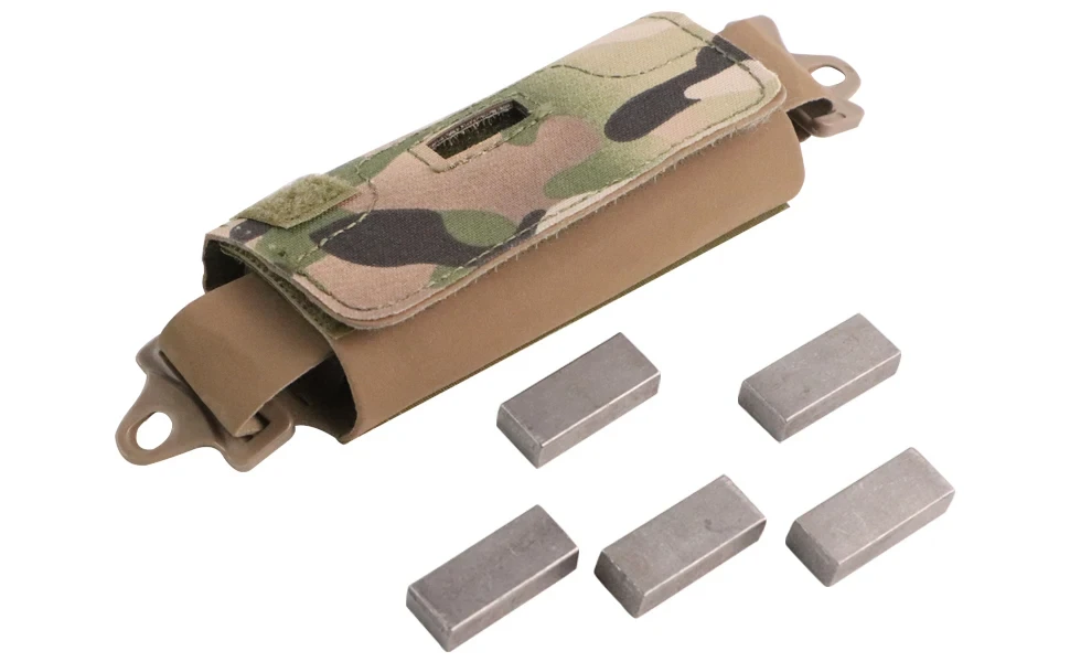 BOOIU Helmet Counterweight Tactical Helmet Balancing Weight Bag Counterbalance W/5 Counter Blocks for OPS Fast PJ MH Accessories