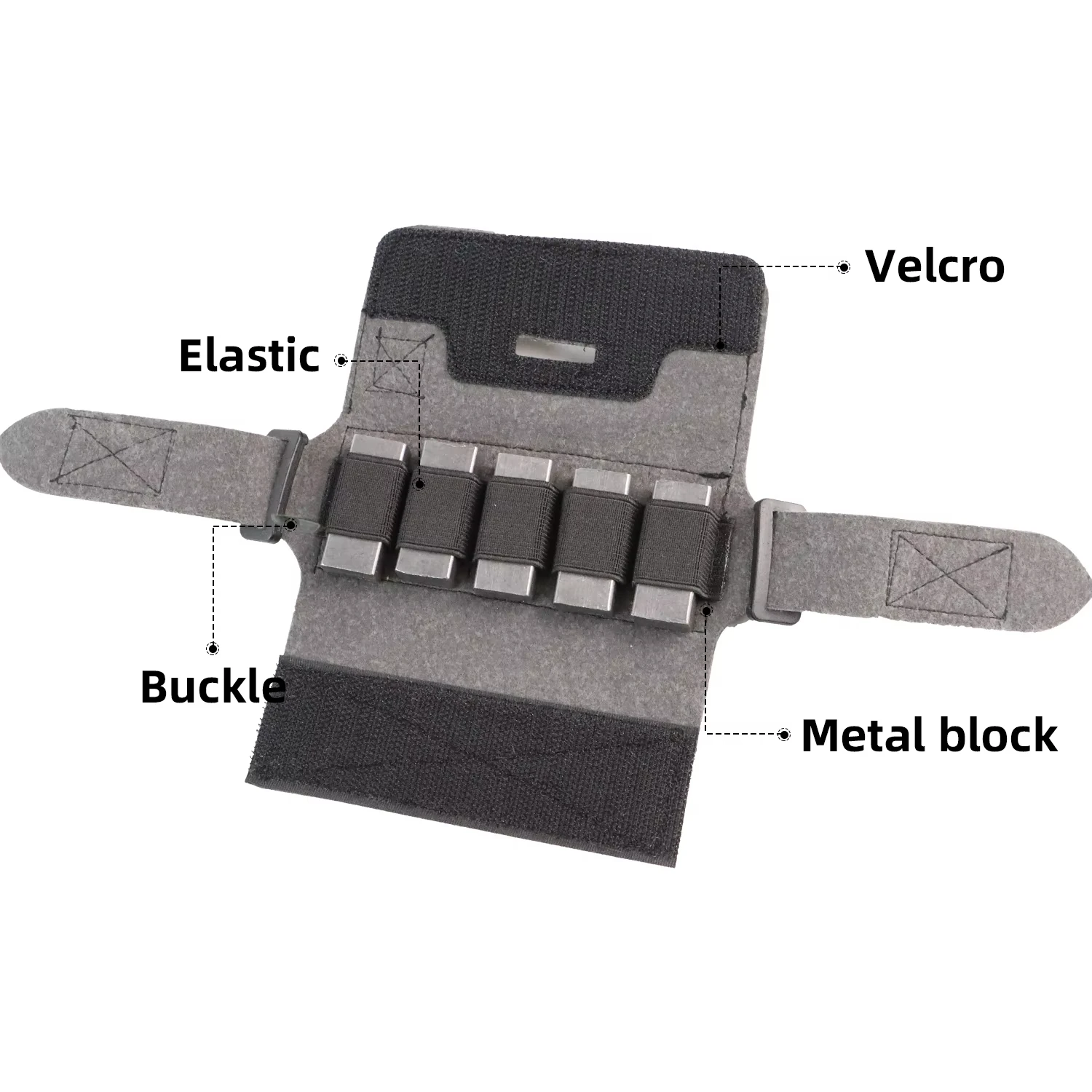 BOOIU Helmet Counterweight Tactical Helmet Balancing Weight Bag Counterbalance W/5 Counter Blocks for OPS Fast PJ MH Accessories