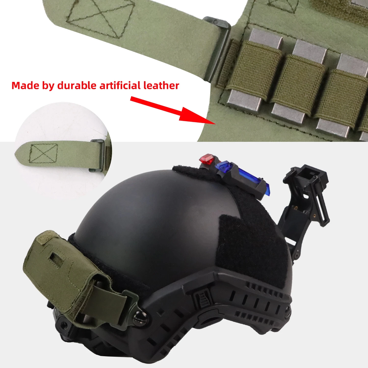 BOOIU Helmet Counterweight Tactical Helmet Balancing Weight Bag Counterbalance W/5 Counter Blocks for OPS Fast PJ MH Accessories