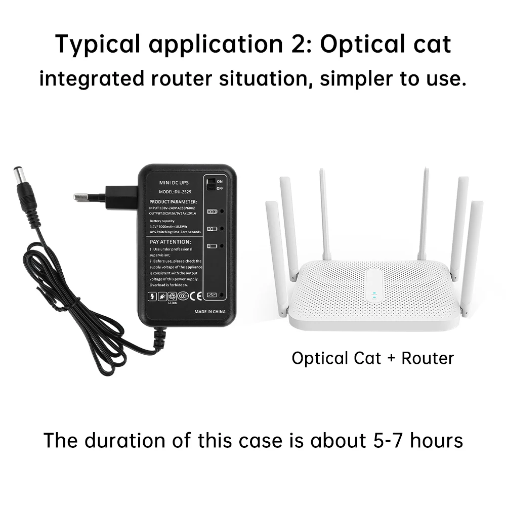 Portable Mini UPS AC 100-240V to DC 5V 9V 12V For Modem CCTV Camera Wi-Fi Router Amplifier LED Strip Panel Amplifier EU/US Plug