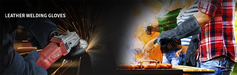 Welding Gloves, Tig/Mig Welding Glove, BBQ Oven Glove, Guantes Para Soldar, Heat-Insulated Mittens