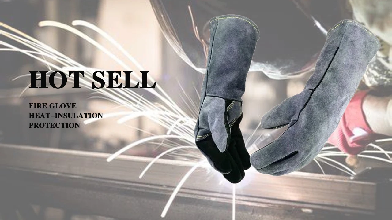 Welding Gloves, Tig/Mig Welding Glove, BBQ Oven Glove, Guantes Para Soldar, Heat-Insulated Mittens