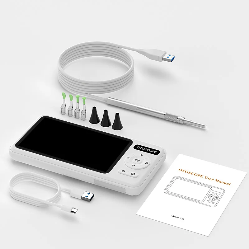 4.5 Inch Digital Otoscope HD1080P 3.9mm Ear Picker Ear Camera 6 LEDs Ear Wax Removal Tool Ear Cleaning Stick For Child Adults