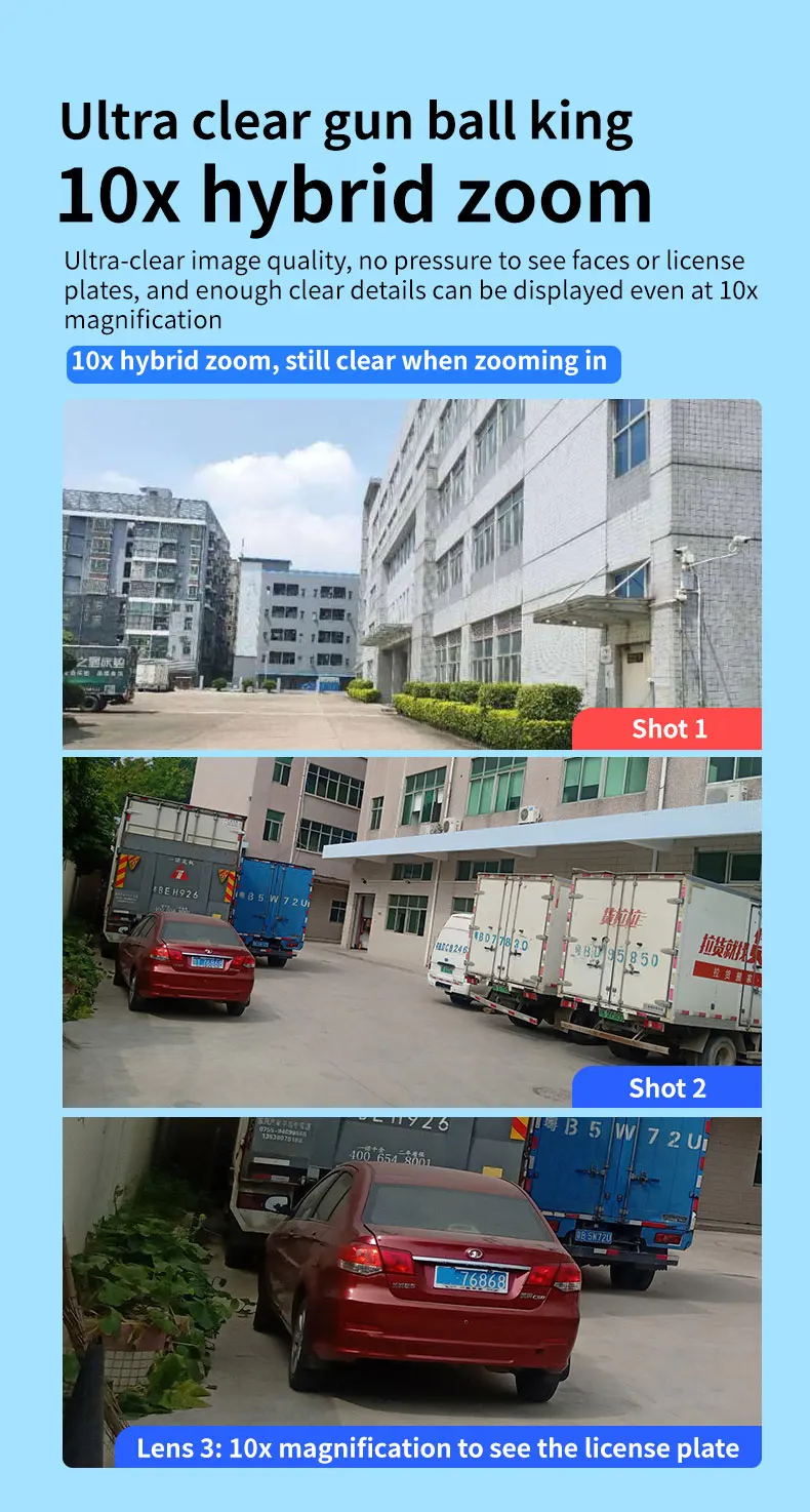 IPC360 HOME 3 lens 3 Screens IP Outdoor Camera WIFI Motion Tracking PTZ Video CCTV Camera Dual Lens Waterproof Security System