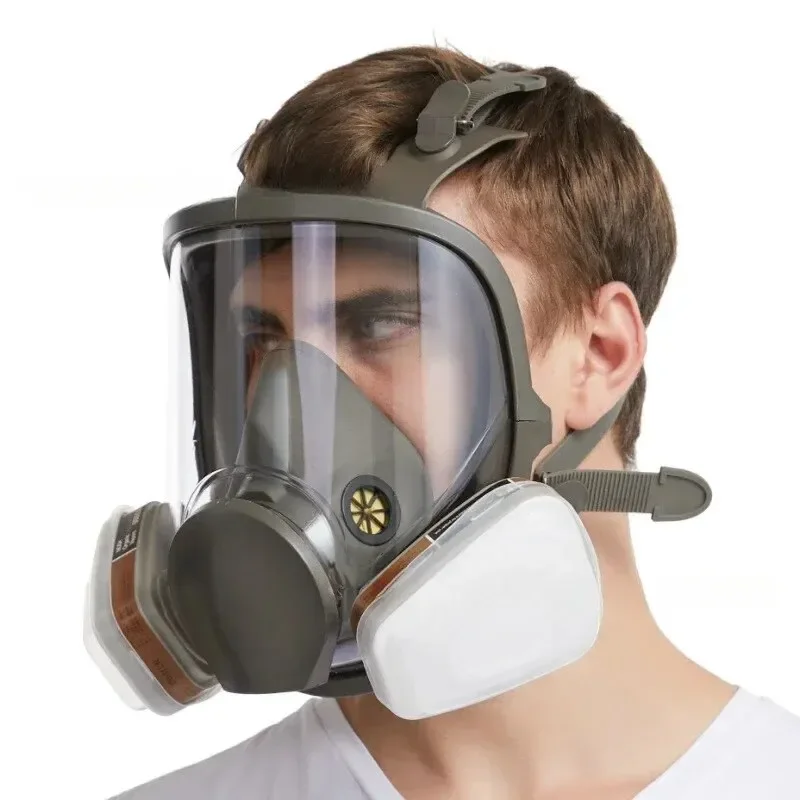 6800 Full Face Gas Mask Respirator Sets Industrial Painting Spraying Respiration Safety Work Protective Respirador
