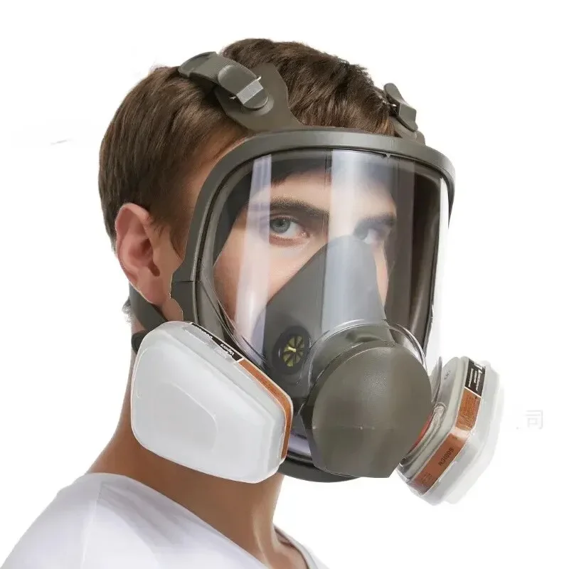 6800 Full Face Gas Mask Respirator Sets Industrial Painting Spraying Respiration Safety Work Protective Respirador