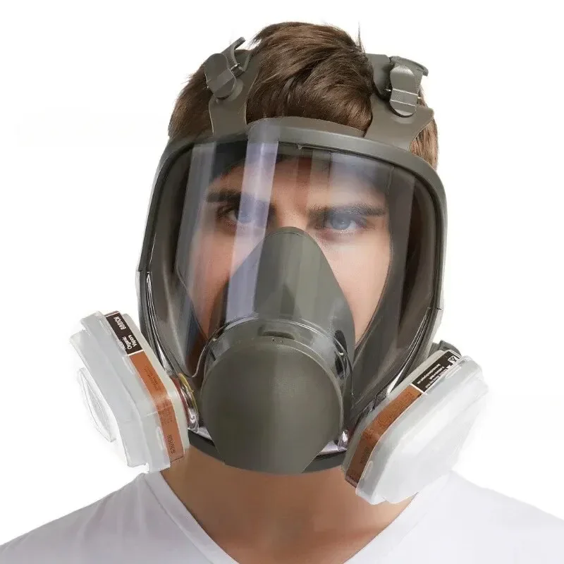 6800 Full Face Gas Mask Respirator Sets Industrial Painting Spraying Respiration Safety Work Protective Respirador