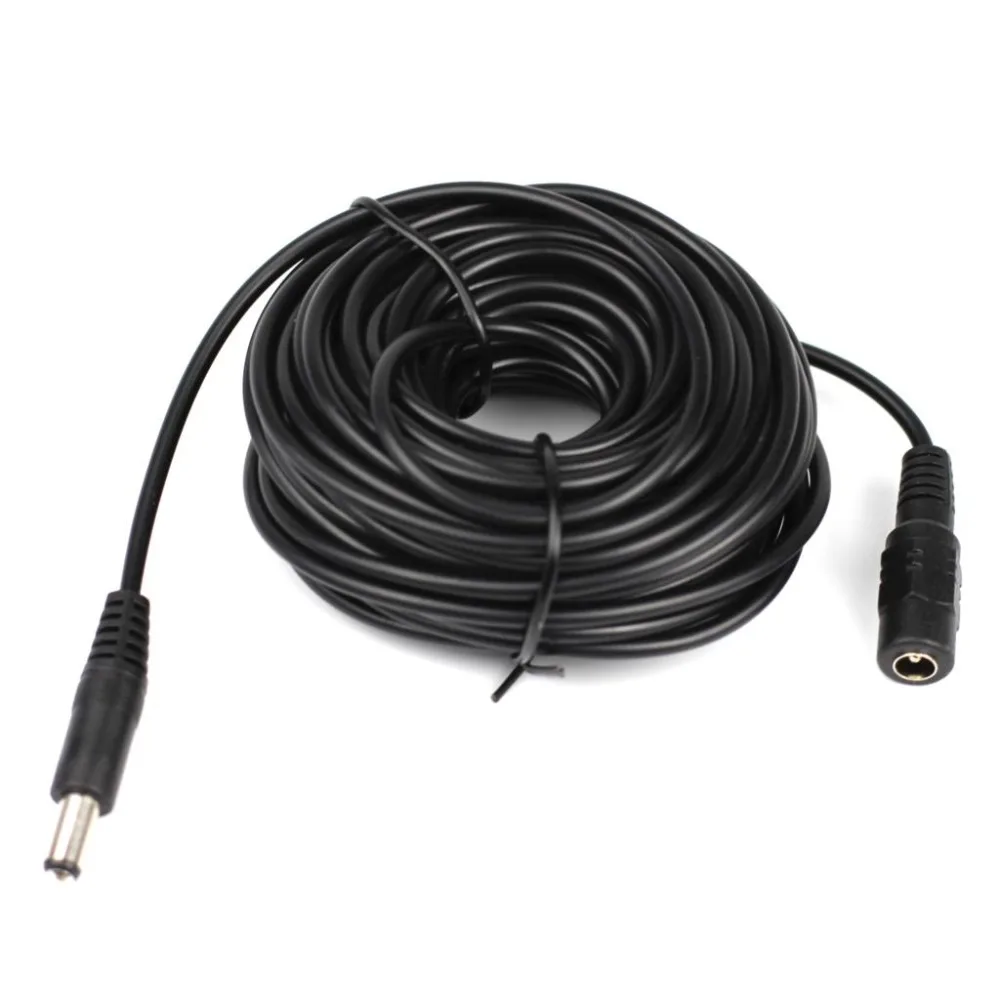 3/5/10/15/20/30/50M 5.5mm*2.1mm DC Power Connector Extension Cord Jack Adapter Lead Cable DC Female Male Extension External Plug