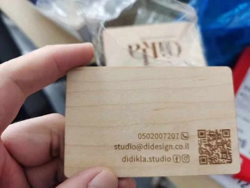 2/5/10Pcs Blank Walnut Business Card RFID Ultralight Card Smart NFC Card for DIY Arts Craft Project Laser Engraving Material