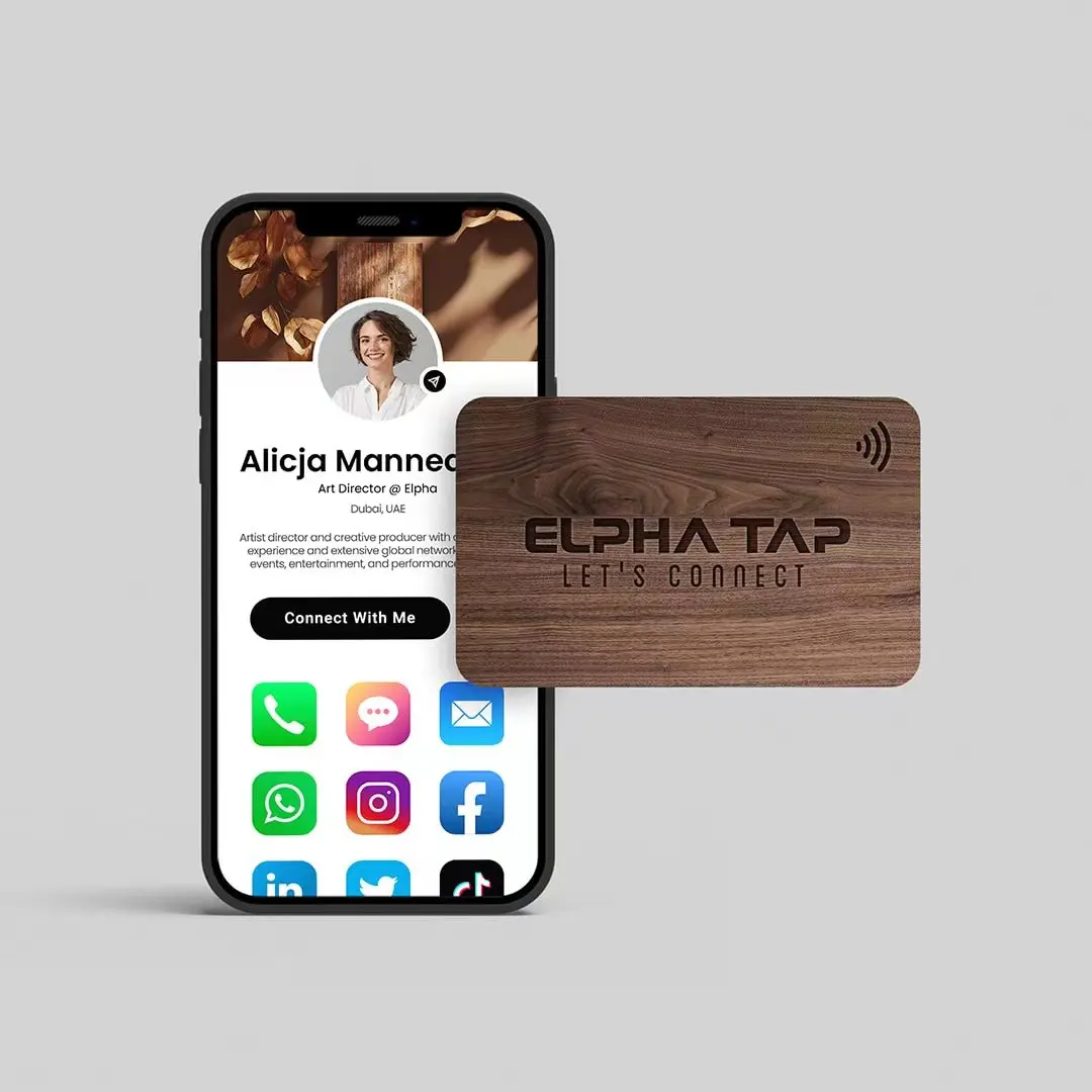2/5/10Pcs Blank Walnut Business Card RFID Ultralight Card Smart NFC Card for DIY Arts Craft Project Laser Engraving Material