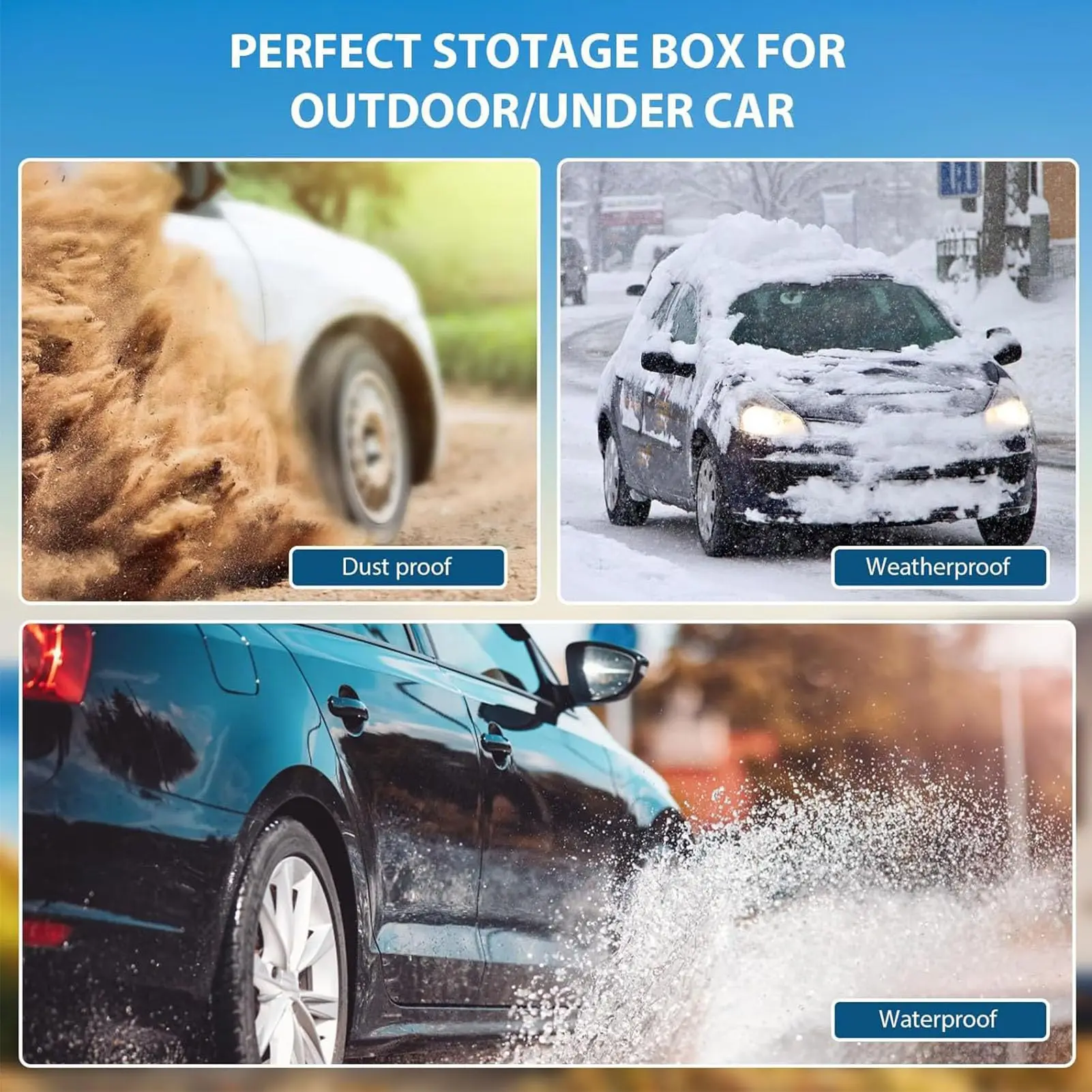 Magnetic Key Box for Under Car Upgraded Waterproof Large Magnetic Key Holder Under Vehicles Outdoor Magnetic Key Box Hidden Box