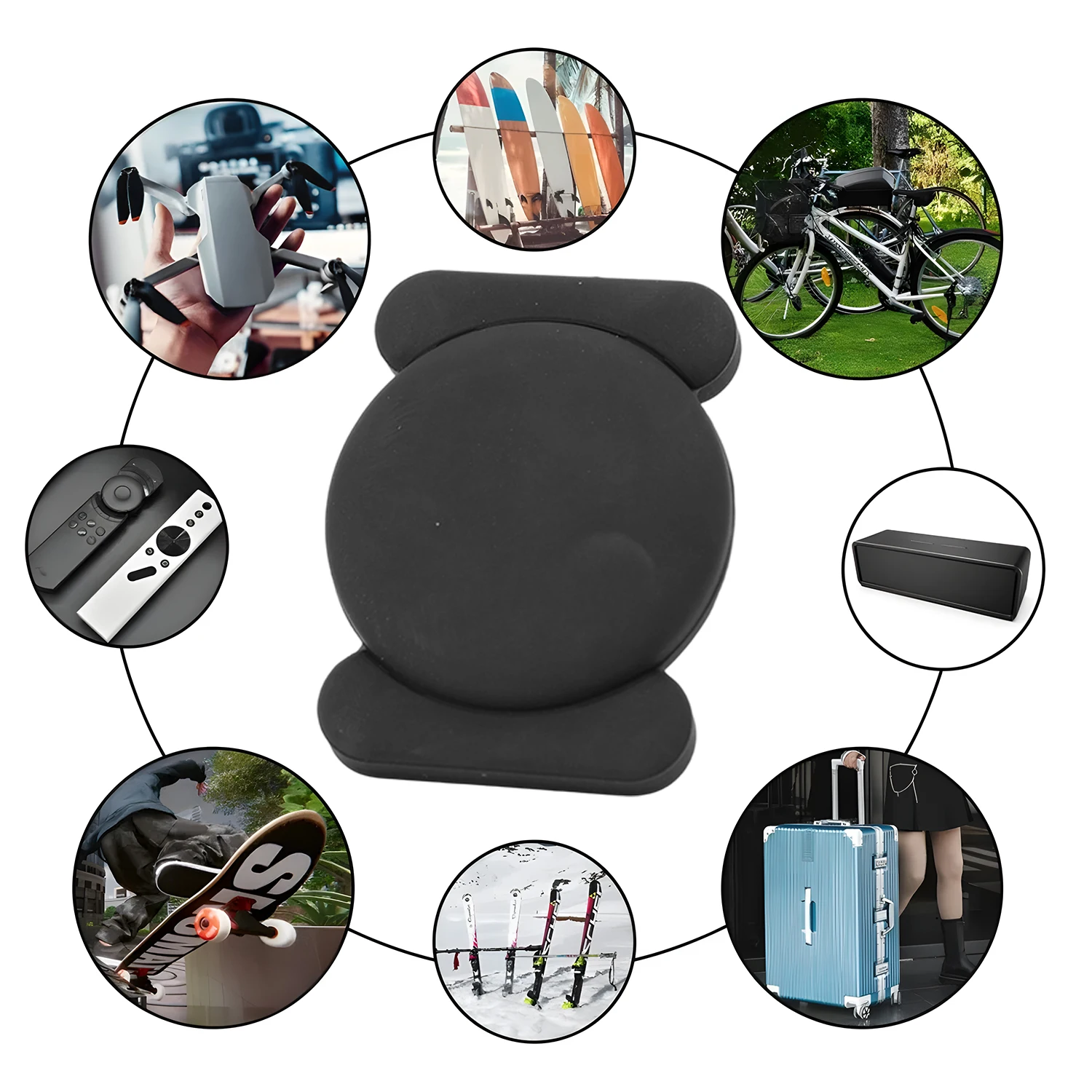 Magnetic Smart Tag Locator for Apple AirTag Mini GPS Tracker Magnetic Car Vehicle Protable Anti-lost Case Bluetooth Localizador