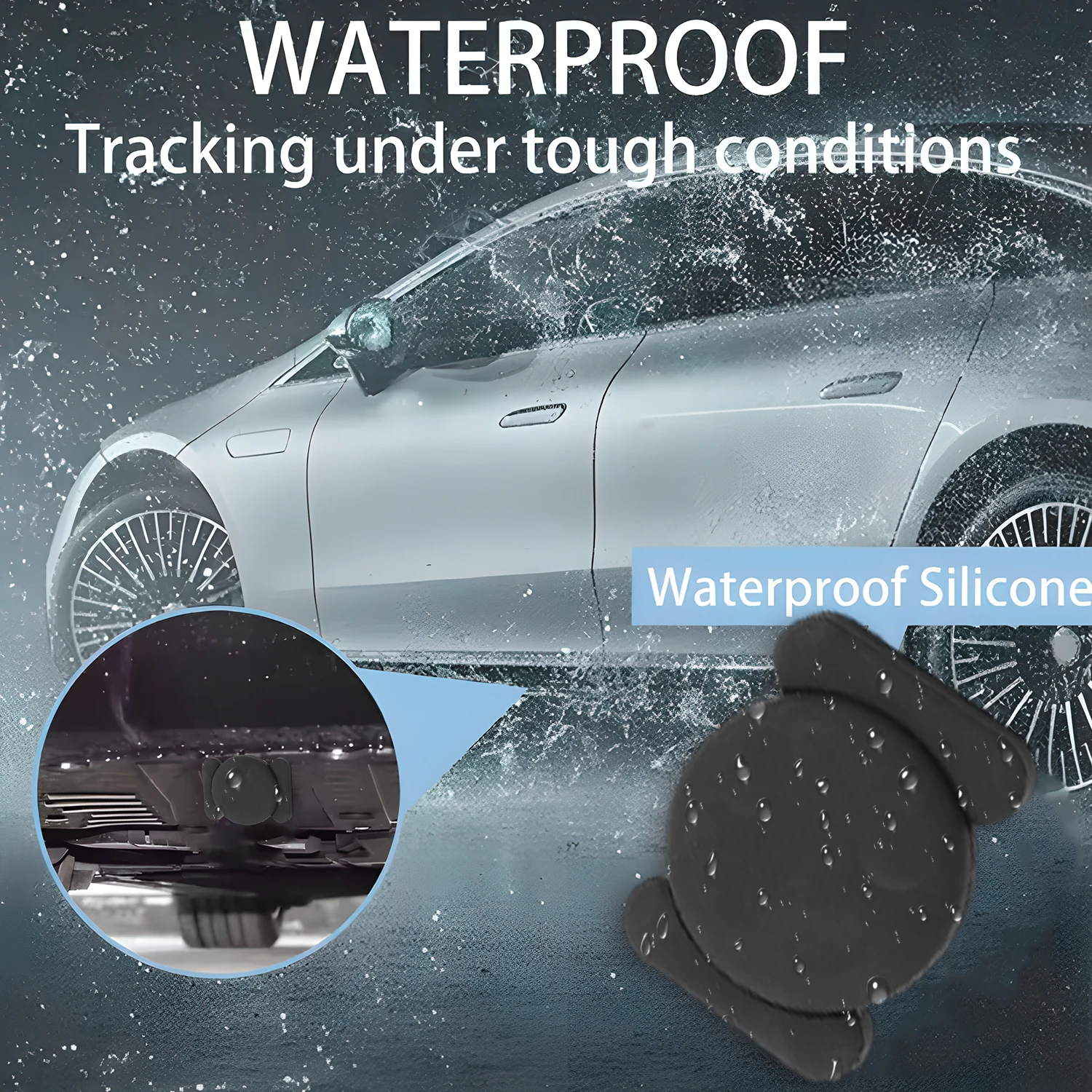 Magnetic Smart Tag Locator for Apple AirTag Mini GPS Tracker Magnetic Car Vehicle Protable Anti-lost Case Bluetooth Localizador