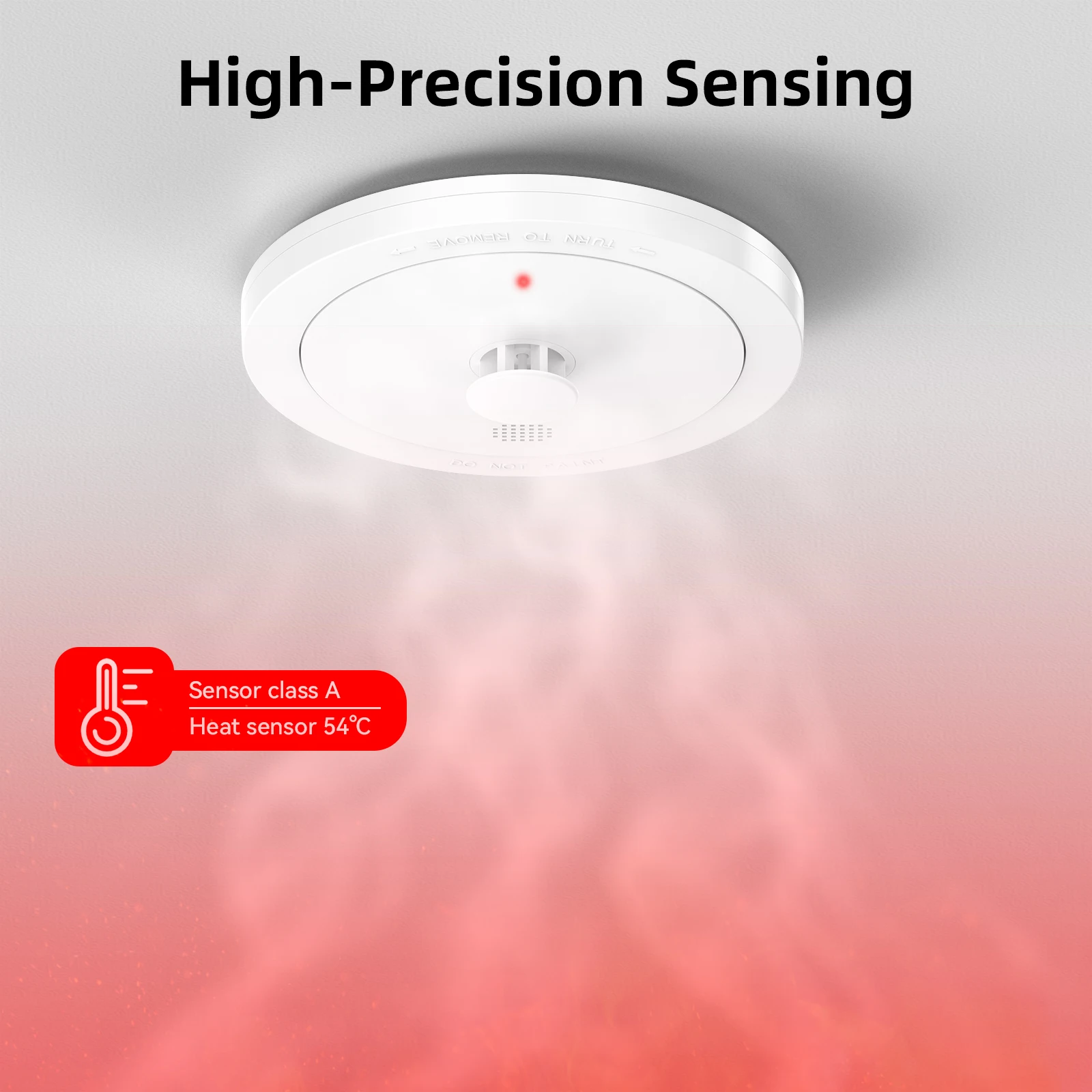 CPVAN Interlinked Smoke Detector & Heat Alarm & Carbon Monoxide Alarm Detector 10 Year Battery TÜV Certified Wireless Fire Alarm