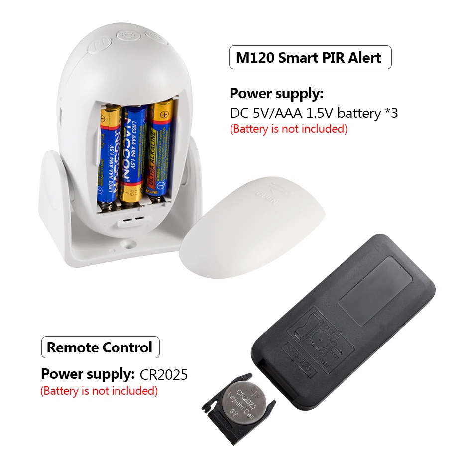 KERUI M120 PIR Motion Sensor Alarm Infrared Anti-Theft Burglar Welcome Chime Human Motion Detector Garage Shop Home Security