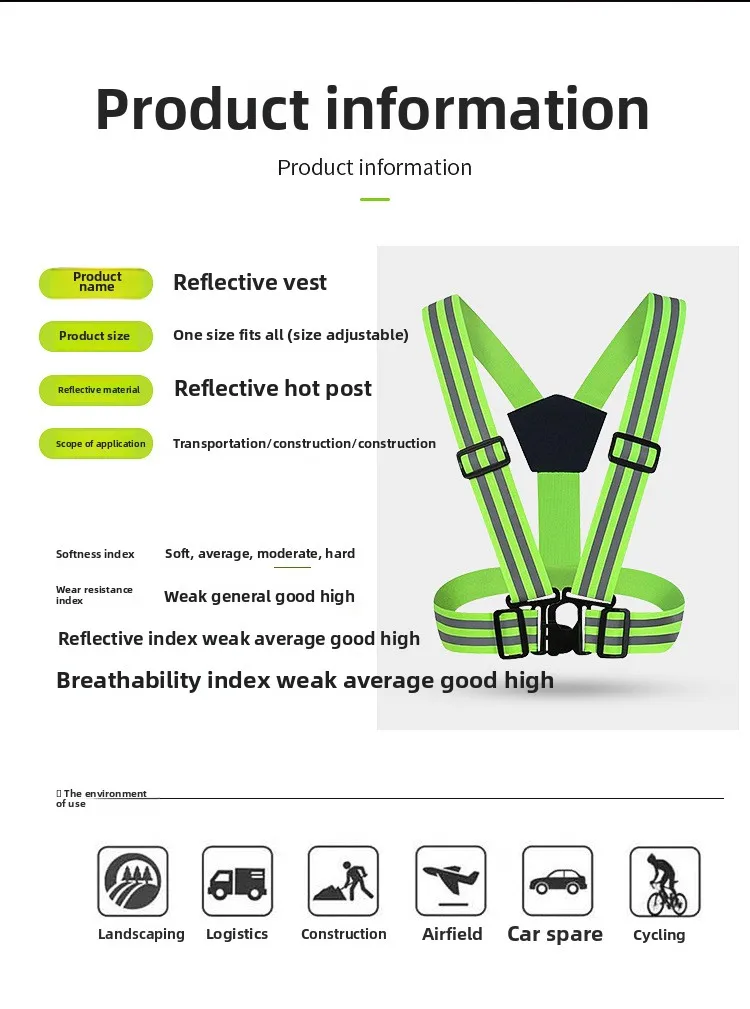 Strange backpack, labor protection safety vest, night cycling and running vest, construction site, traffic, and outdoor backpack