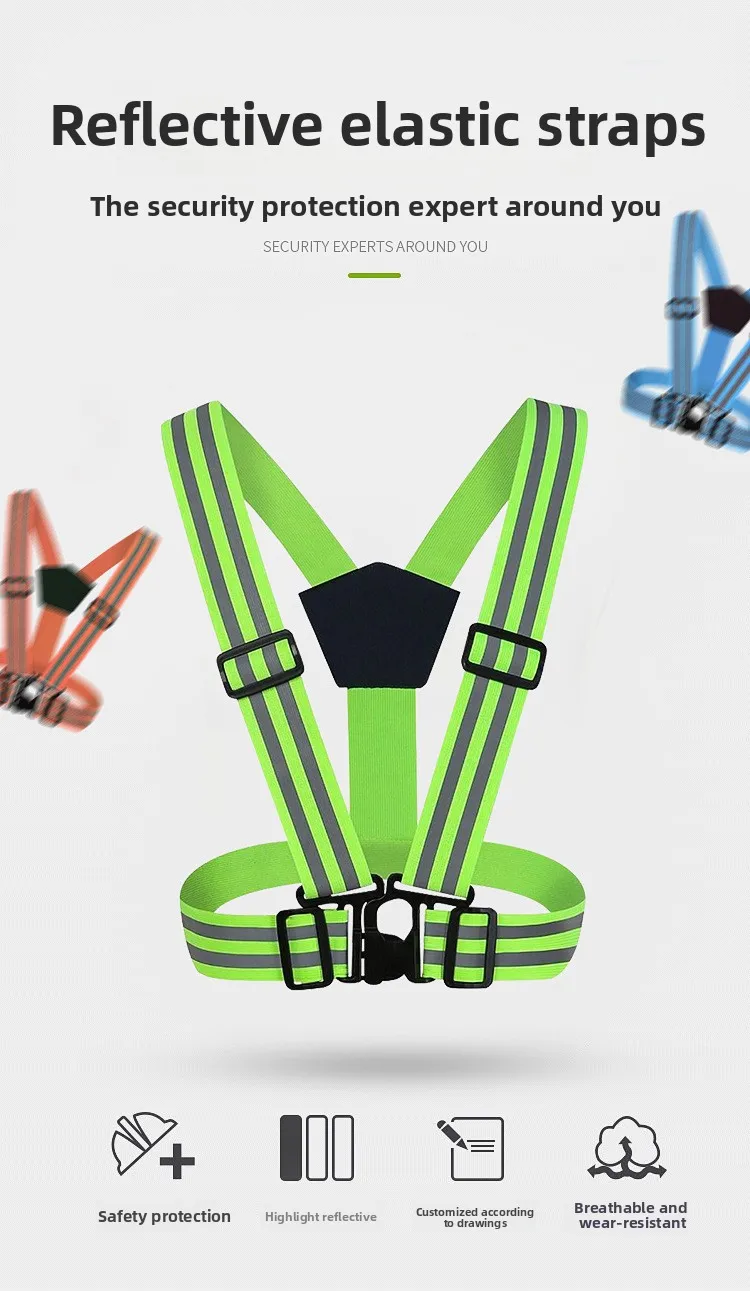Strange backpack, labor protection safety vest, night cycling and running vest, construction site, traffic, and outdoor backpack
