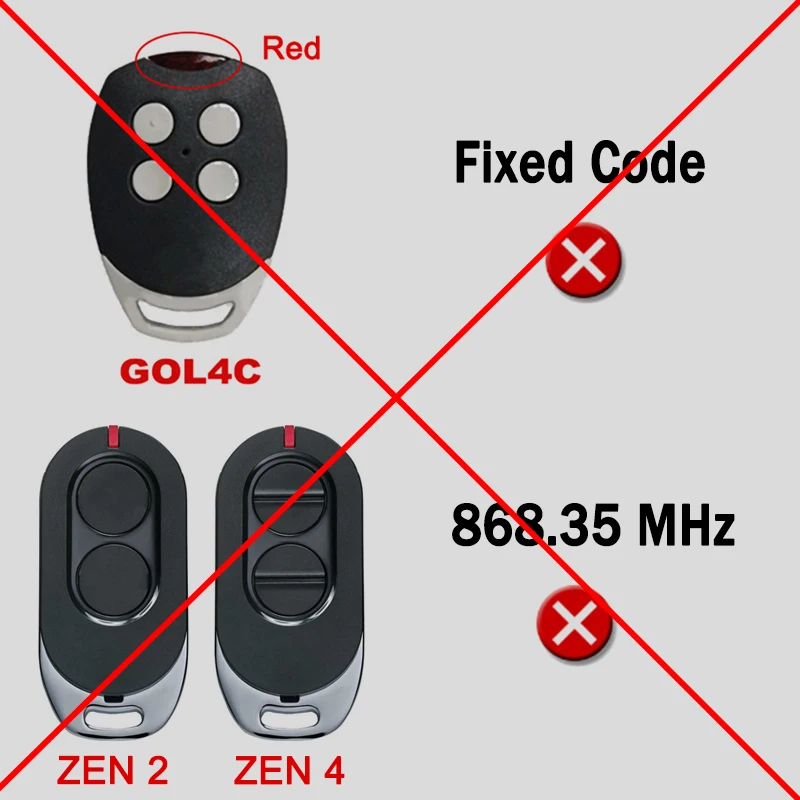 DITEC Remote Control 433.92MHz Rolling Code Work With DITEC Entrematic ZEN2 ZEN4 ZEN2W ZEN4W GOL4 BIXLG4 BIXLP2 BIXLS2