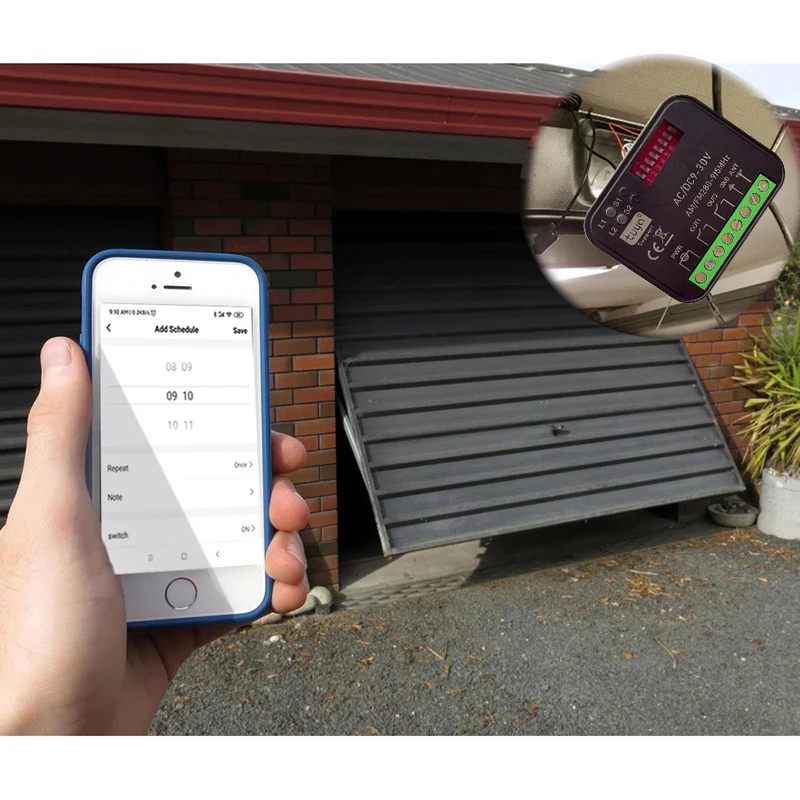 RX MULTI Tuya WIFI 300-868 MHz Garage Door Remote Control Receiver 433MHz 868MHz AC DC 9-30V 85-250V Smart Switch Module Opener