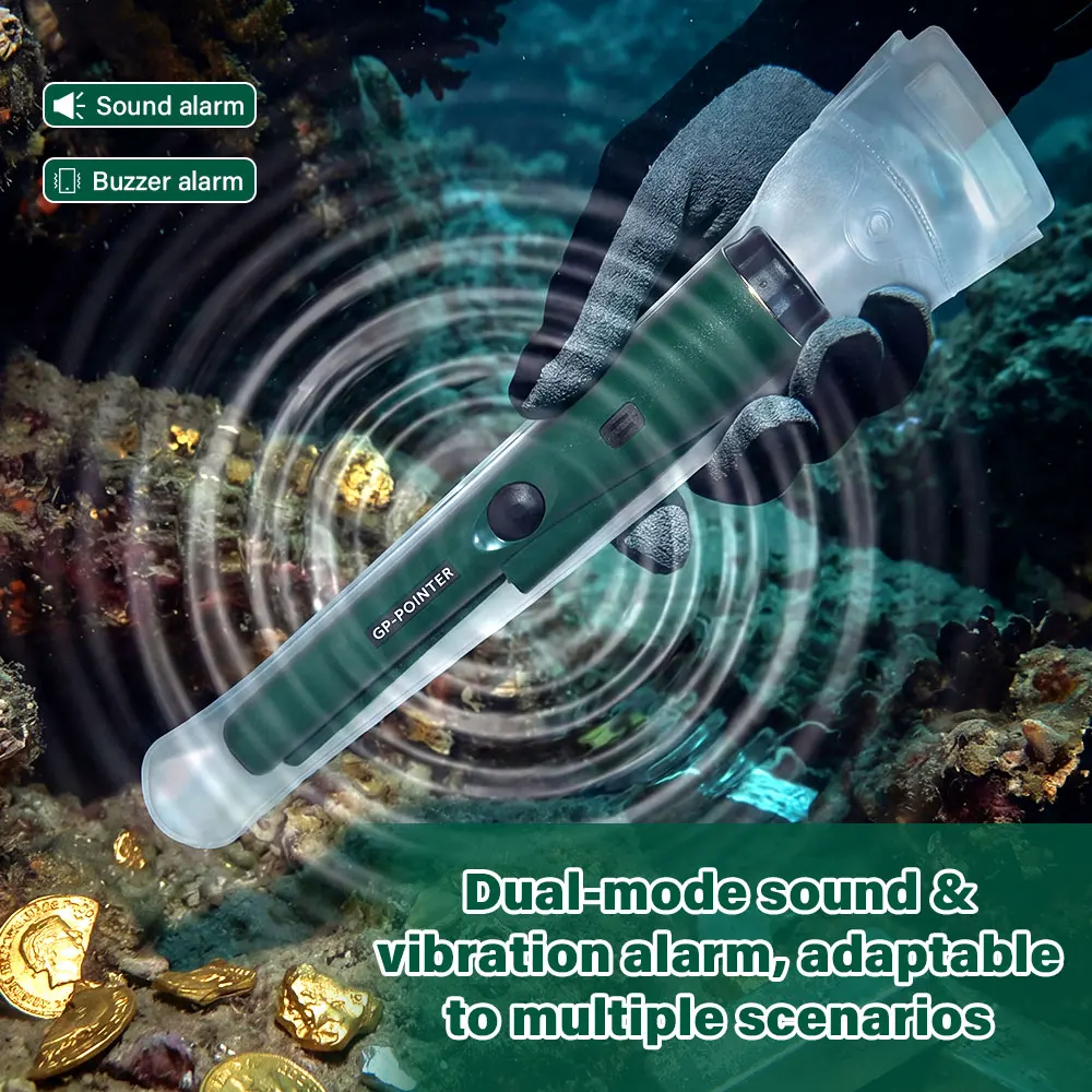 Protable NEW High QualityHandheld Metal Detector GP-pointer Waterproof Positioning Rod Detecting With Bracelet LED Lights