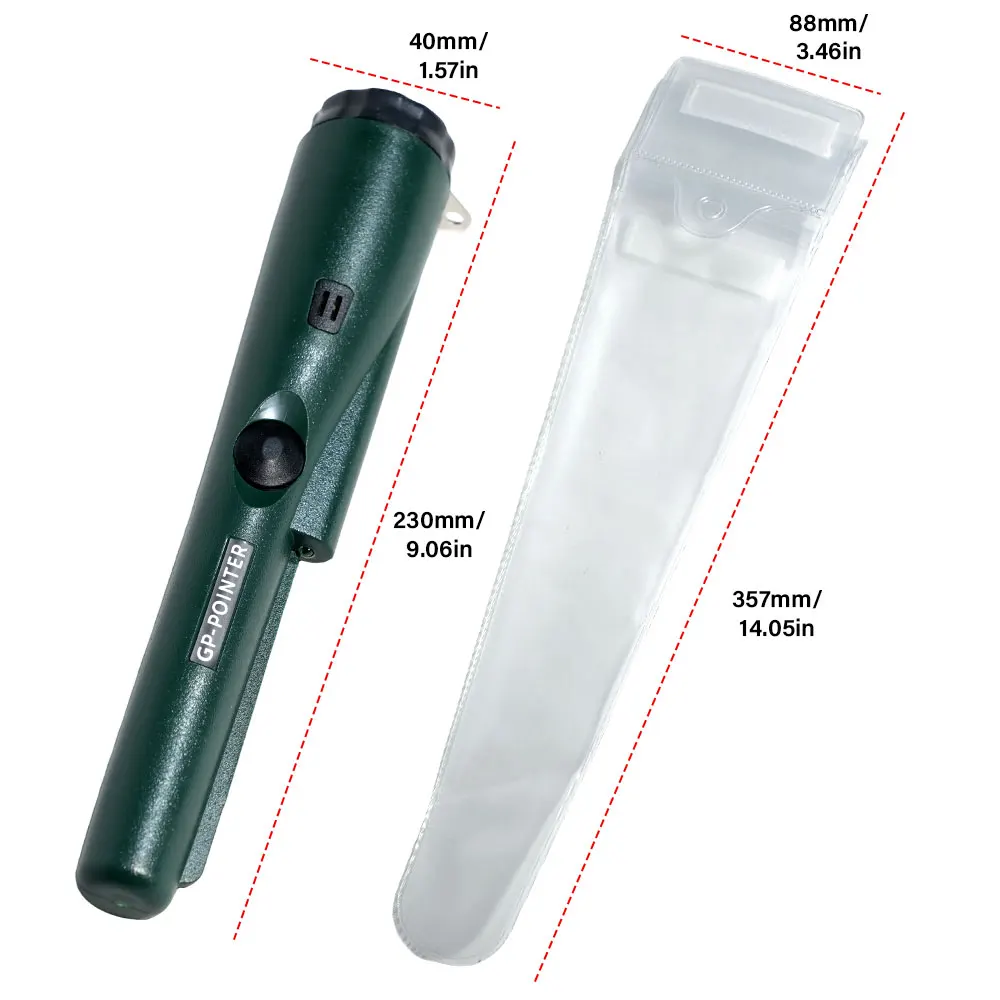 Protable NEW High QualityHandheld Metal Detector GP-pointer Waterproof Positioning Rod Detecting With Bracelet LED Lights