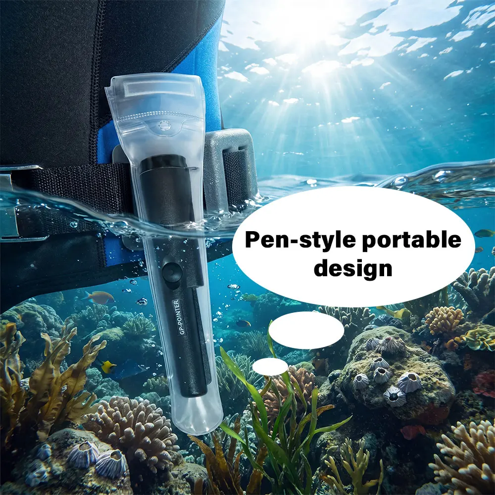 Protable NEW High QualityHandheld Metal Detector GP-pointer Waterproof Positioning Rod Detecting With Bracelet LED Lights