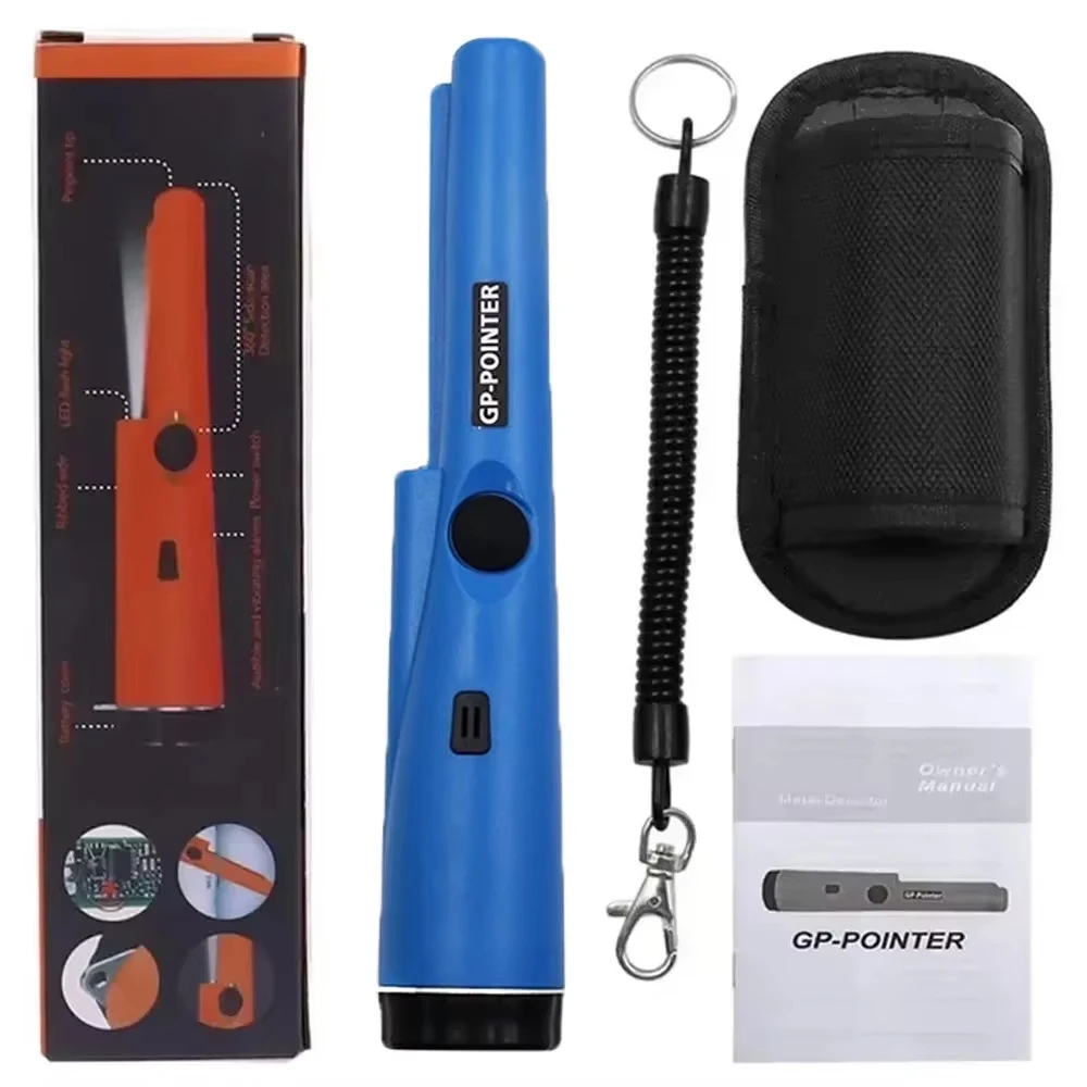 Protable NEW High QualityHandheld Metal Detector GP-pointer Waterproof Positioning Rod Detecting With Bracelet LED Lights