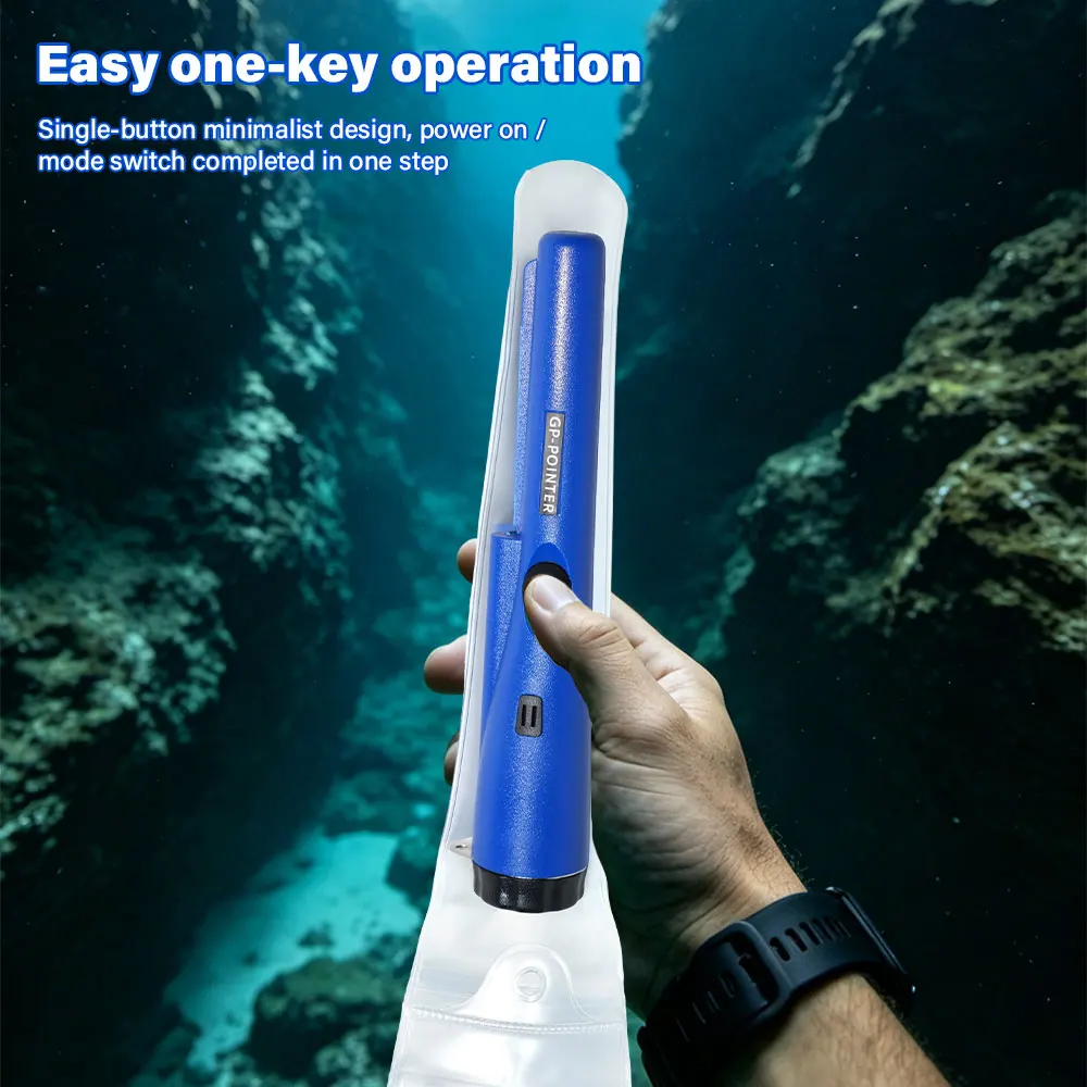 Protable NEW High QualityHandheld Metal Detector GP-pointer Waterproof Positioning Rod Detecting With Bracelet LED Lights