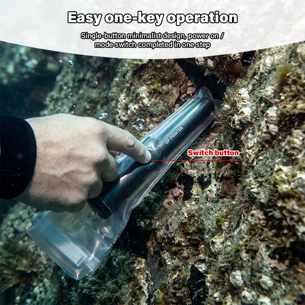 Protable NEW High QualityHandheld Metal Detector GP-pointer Waterproof Positioning Rod Detecting With Bracelet LED Lights