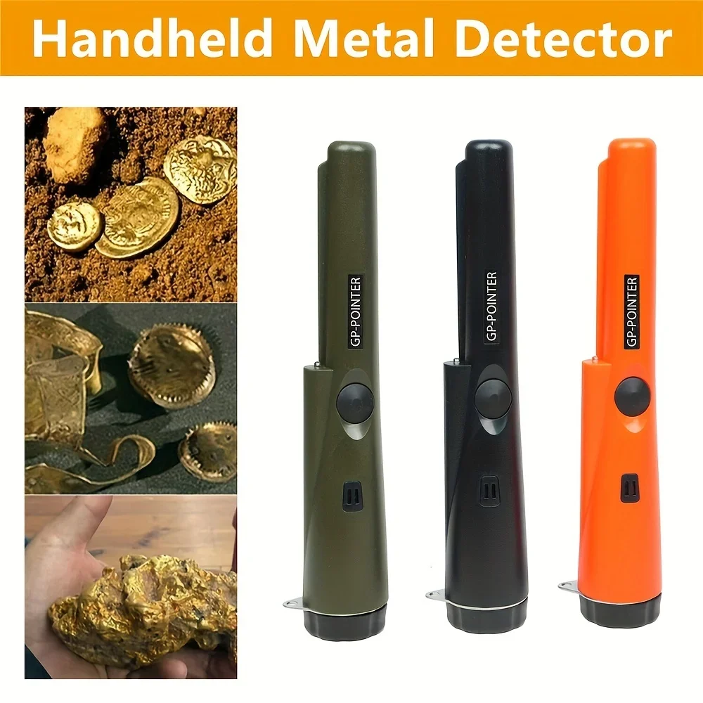 Protable NEW High QualityHandheld Metal Detector GP-pointer Waterproof Positioning Rod Detecting With Bracelet LED Lights