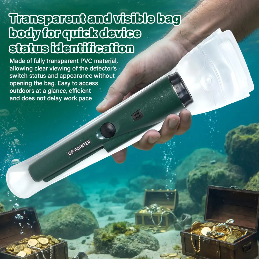 Protable NEW High QualityHandheld Metal Detector GP-pointer Waterproof Positioning Rod Detecting With Bracelet LED Lights