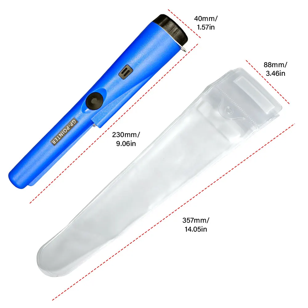 Protable NEW High QualityHandheld Metal Detector GP-pointer Waterproof Positioning Rod Detecting With Bracelet LED Lights