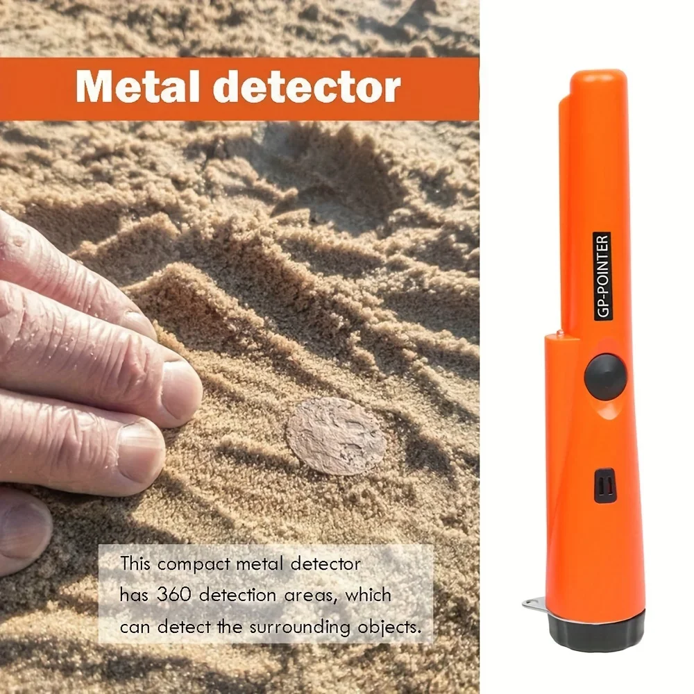 Protable NEW High QualityHandheld Metal Detector GP-pointer Waterproof Positioning Rod Detecting With Bracelet LED Lights