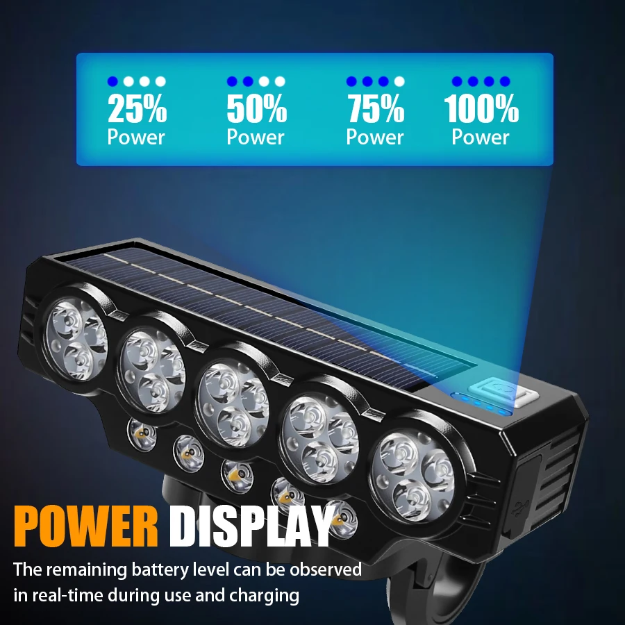 USB Rechargeable Bike LED Front Light With Cycling Bike Horn Waterproof Bicycle Bell Front Light Easy To Instal Night Riding