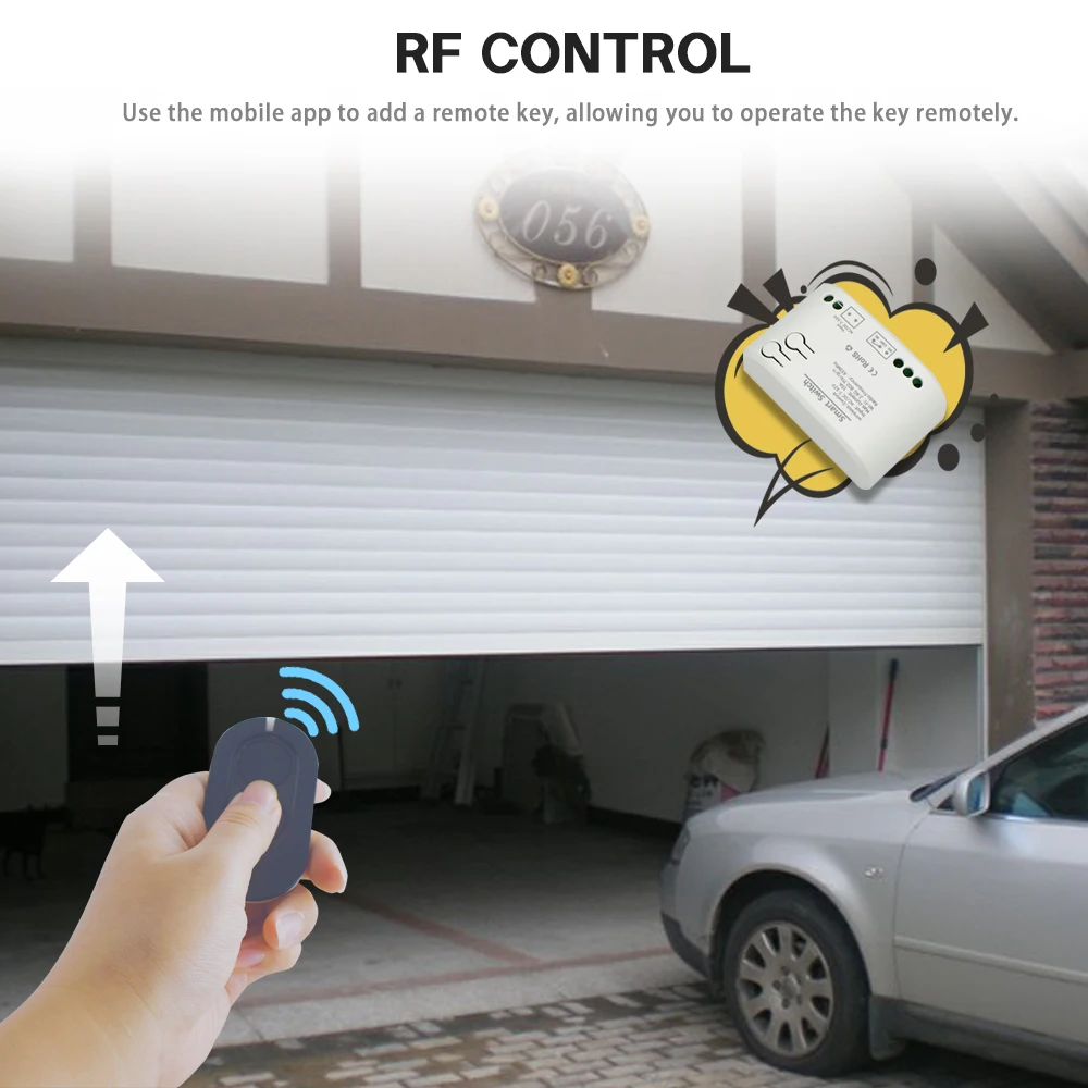 EWelink Smart WiFi Garage Door Opener Relay Switch DC12V 24V AC220V WirelessRemote Control 1CH Alexa Googole Home Voice Control