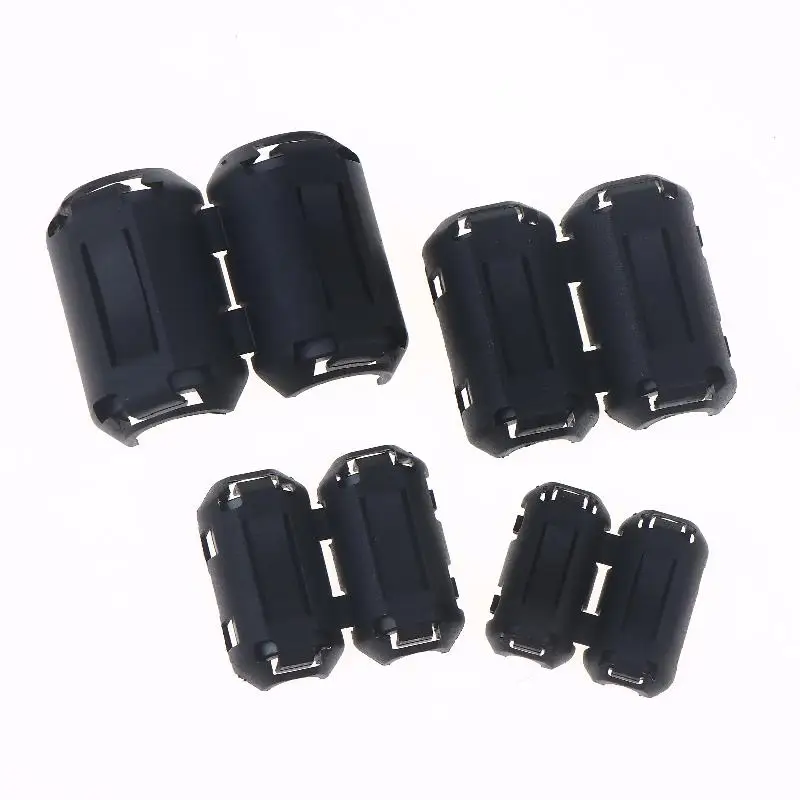 5/10Pcs Ring Wiring Cable Clamp Tools 3.5-13mm Toroidal Core Ferrite Bead Clip Choke RFI Noise Filter Clip Noise Filter